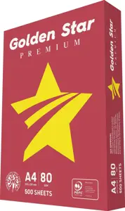 A4 Biroja papīrs Golden Star PO-DAU-37345, 80 g/m², 500 lapas