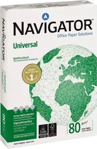 A5 Biroja papīrs Navigator Universal, 80 g/m², 500 lapas