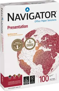 A4 Biroja papīrs Navigator Presentation, 100 g/m², 500 lapas